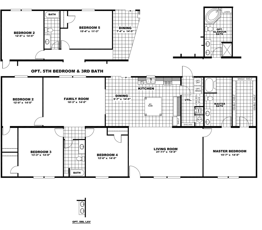 The NOW32764C "FISHER KING" Floor Plan