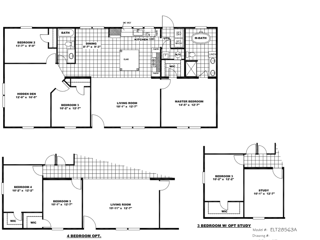 The ELITE ENFORCER 28X56 Floor Plan
