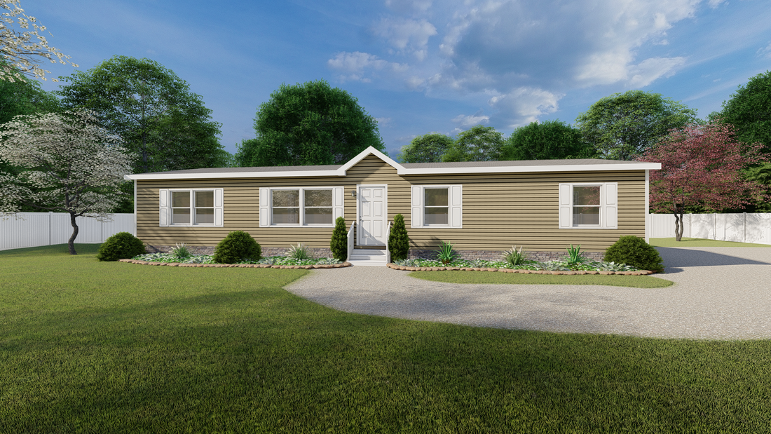 The ULTRA EXCEL 4 BR 28X60 Exterior. This Manufactured Mobile Home features 4 bedrooms and 2 baths.