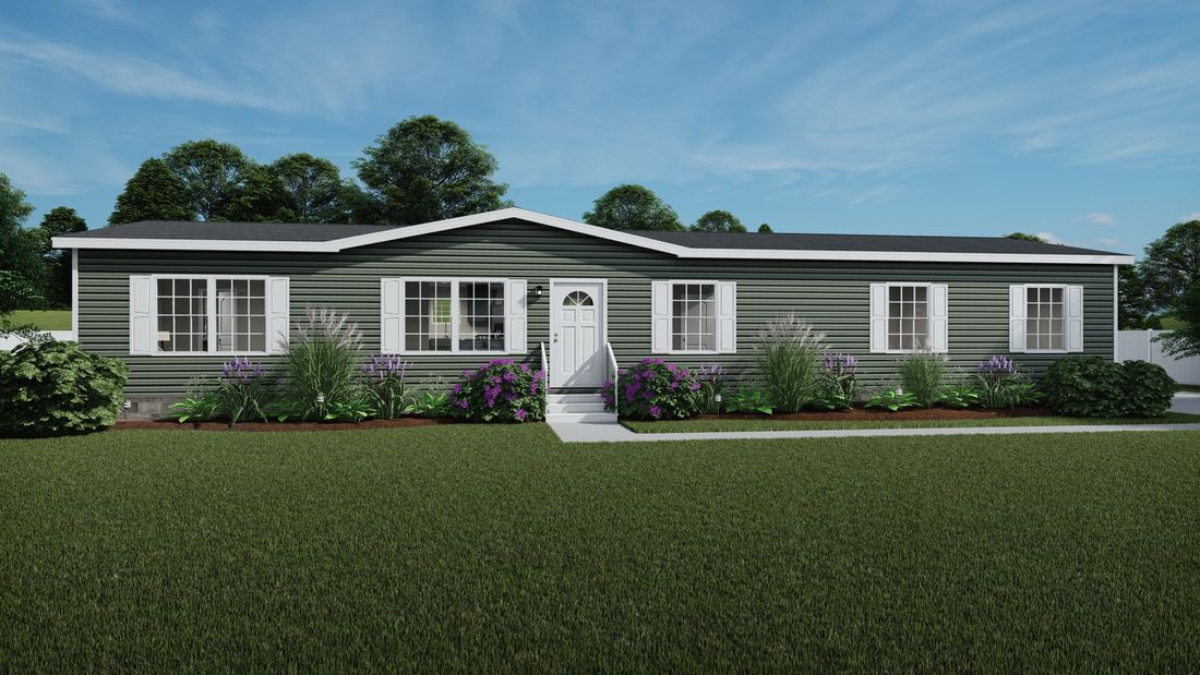 The ULTRA PRO 4 BR 28X68 Exterior. This Manufactured Mobile Home features 4 bedrooms and 2 baths.