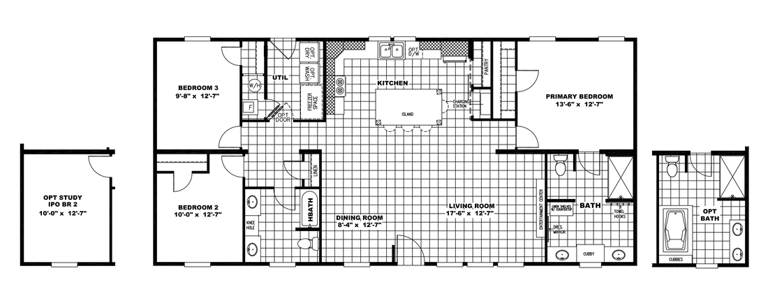 The ULTRA EXCEL ISLAND BREEZE 56' Floor Plan