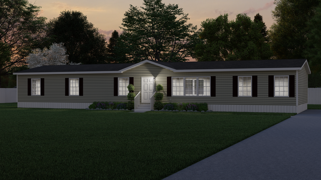 The ULTRA BREEZE EXCEL  28X76 Exterior. This Manufactured Mobile Home features 4 bedrooms and 2 baths.