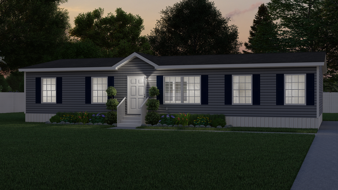 The ULTRA BREEZE EXCEL 28X52 Exterior. This Manufactured Mobile Home features 3 bedrooms and 2 baths.