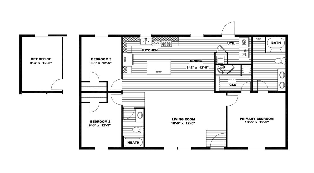 The LEGEND 28X48 Floor Plan