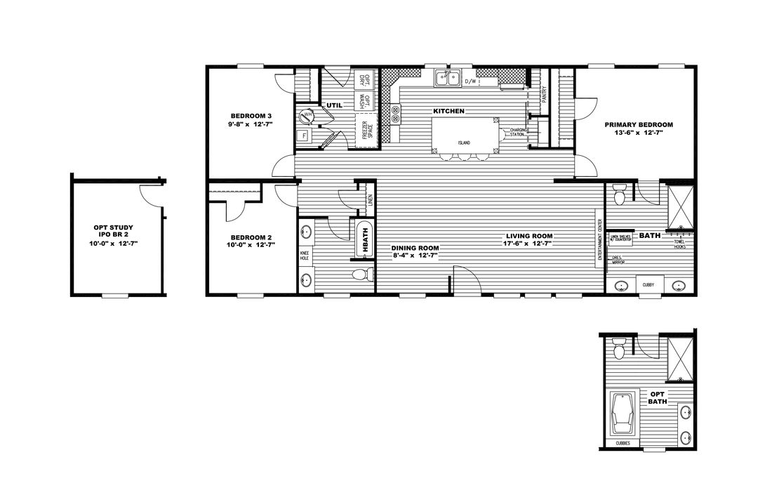 The ULTRA ISLAND BREEZE 56' Floor Plan