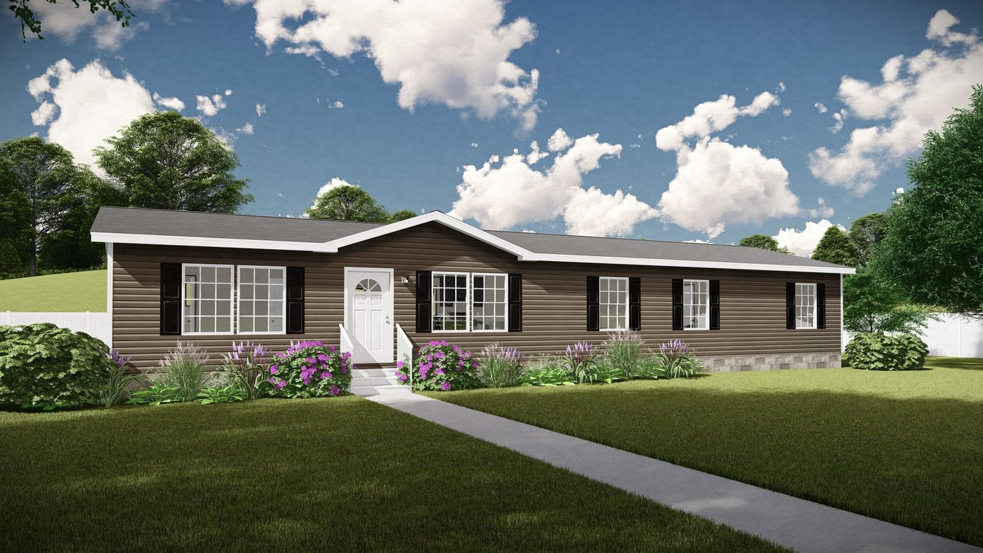 The LEGEND 28X68 Exterior. This Manufactured Mobile Home features 4 bedrooms and 2 baths.